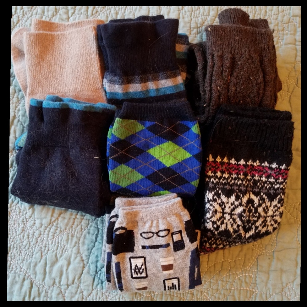 Lot of high and mid calf socks